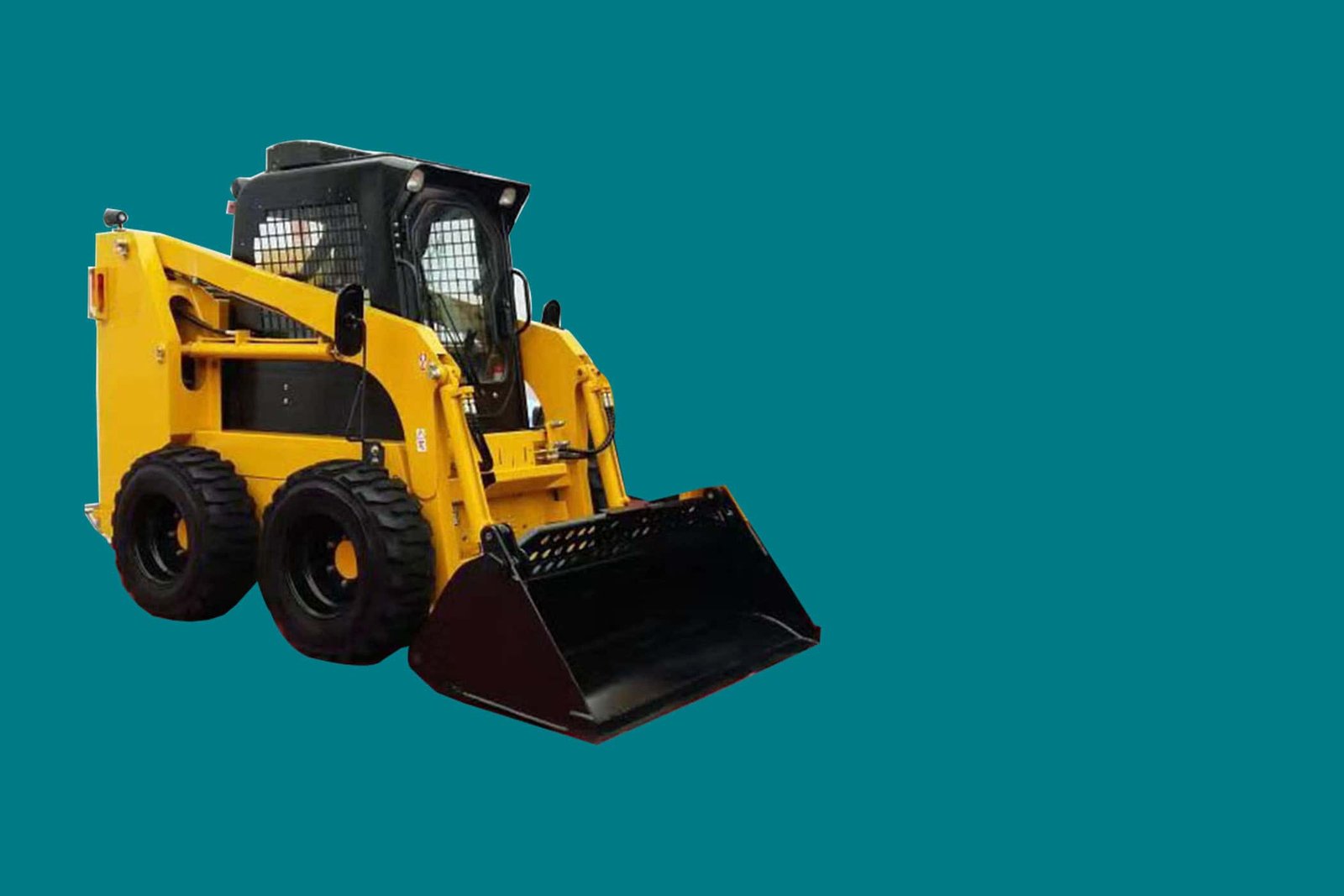 how much does a skid steer weigh - skid steer loader lifting material on a jobsite